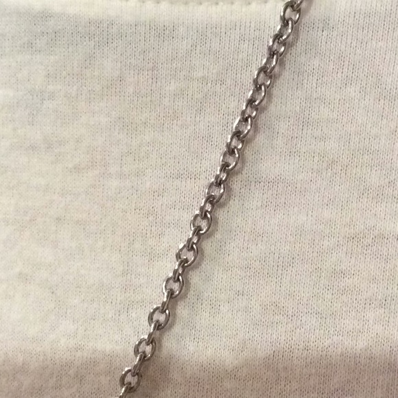 Forever 21 silver plated long charm necklace. - Picture 4 of 5